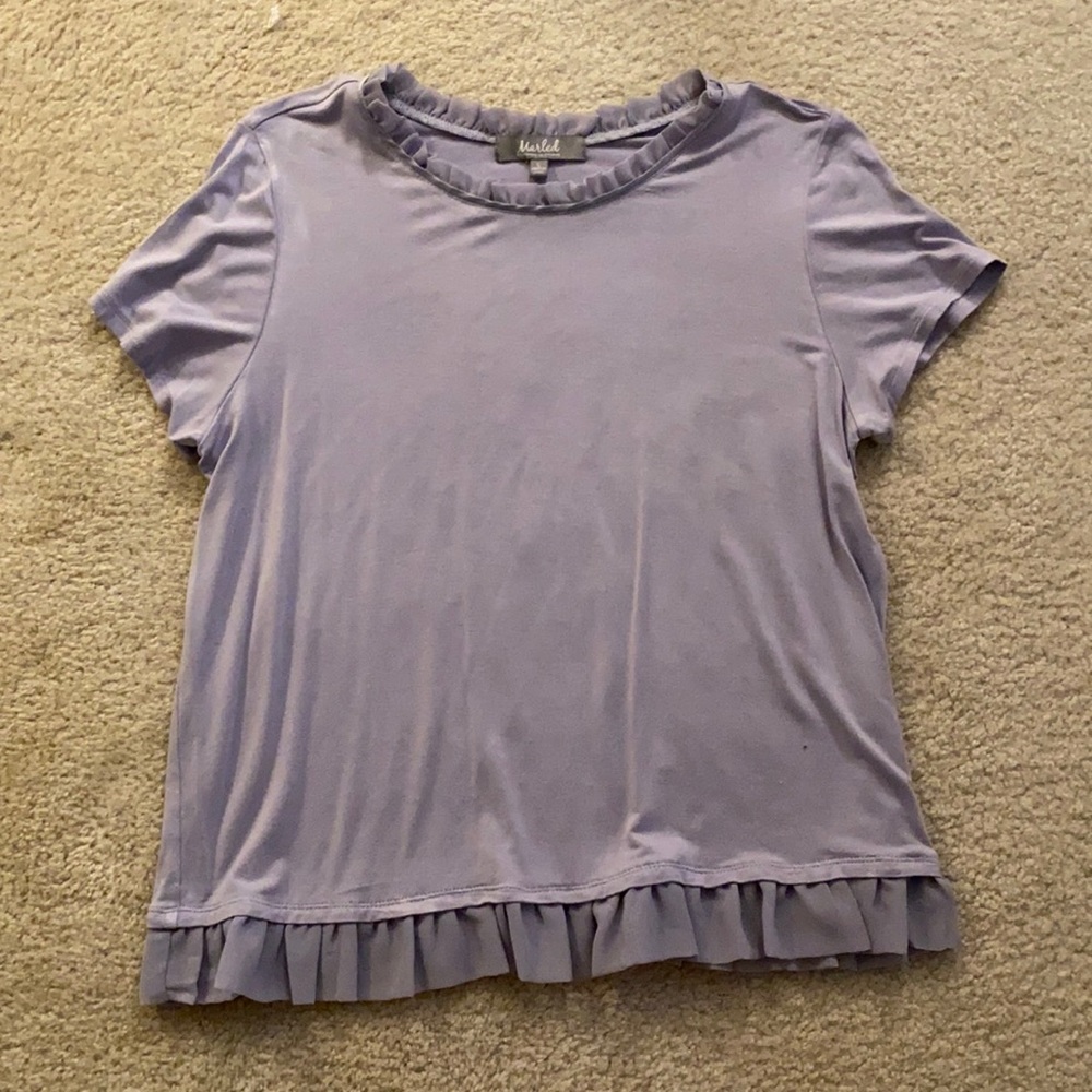 Purple marbled reunited clothing shirt